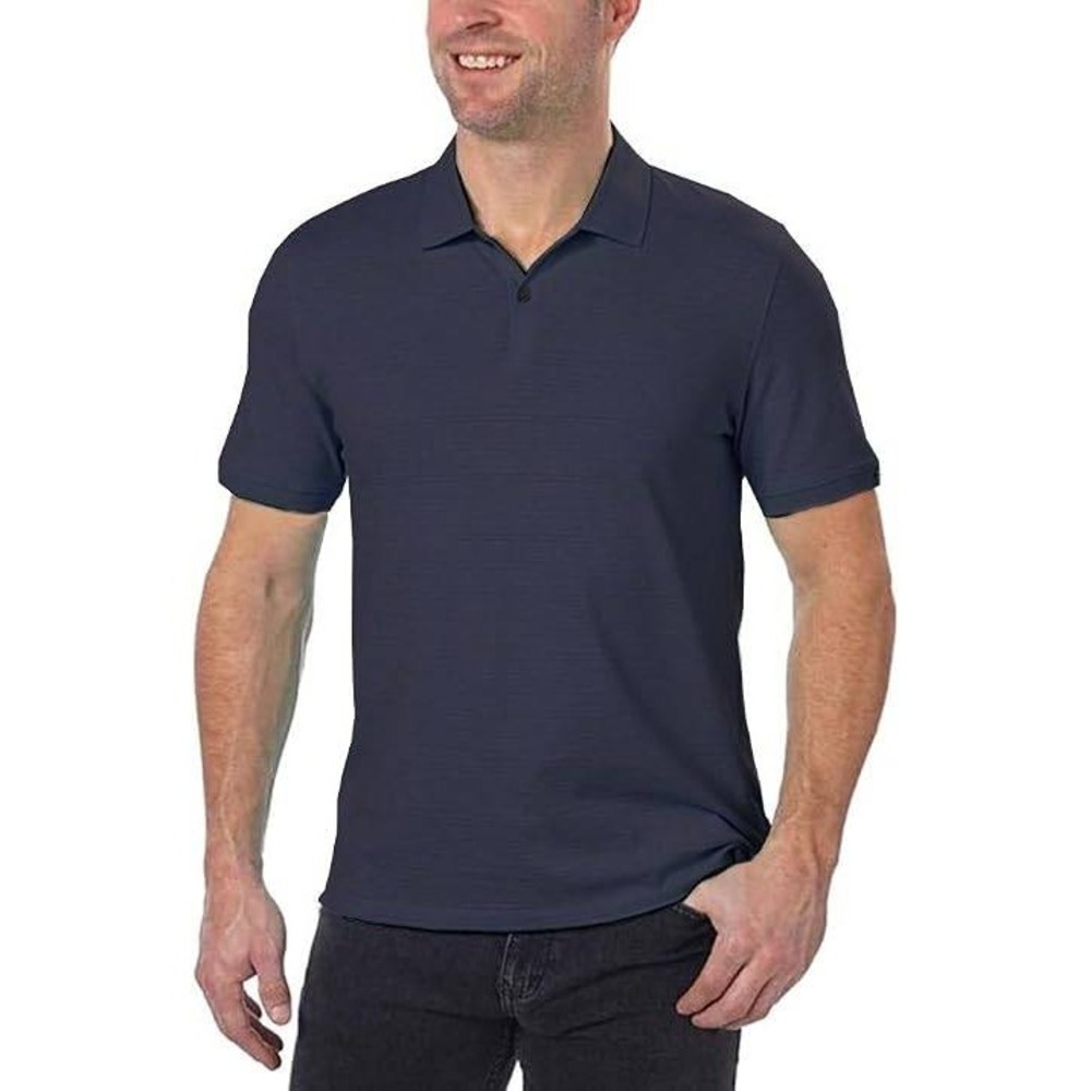 NWT Calvin Klein Polo Shirt Men's Large Blue Cotton Classic Fit